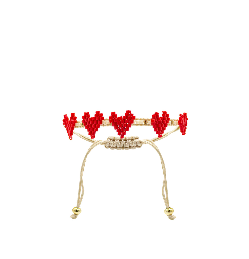 Red Multi Heart Bracelet